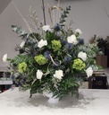 Urn Arrangement - White and Green.jpeg