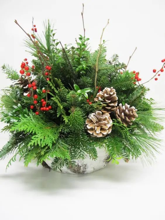 Winter Green Centerpiece